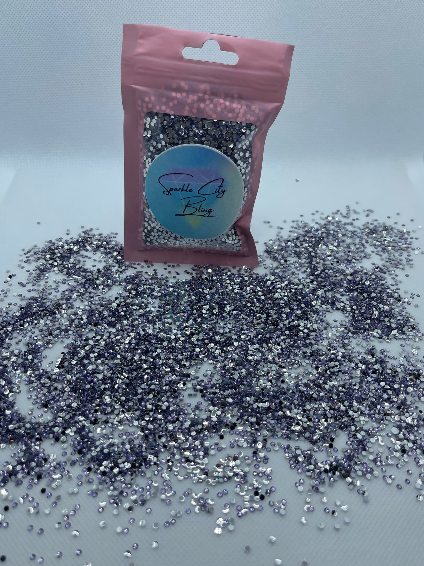 Light Amethyst Resin Rhinestones