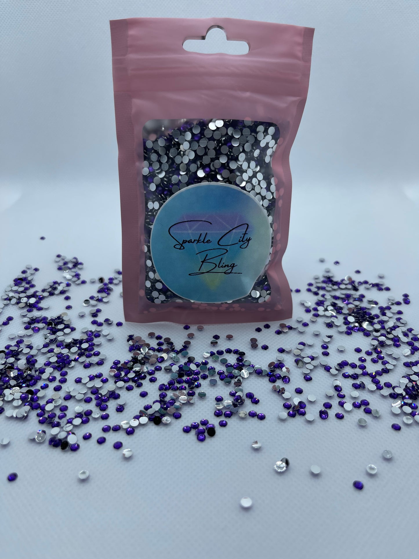 Dark Amethyst Resin Rhinestones
