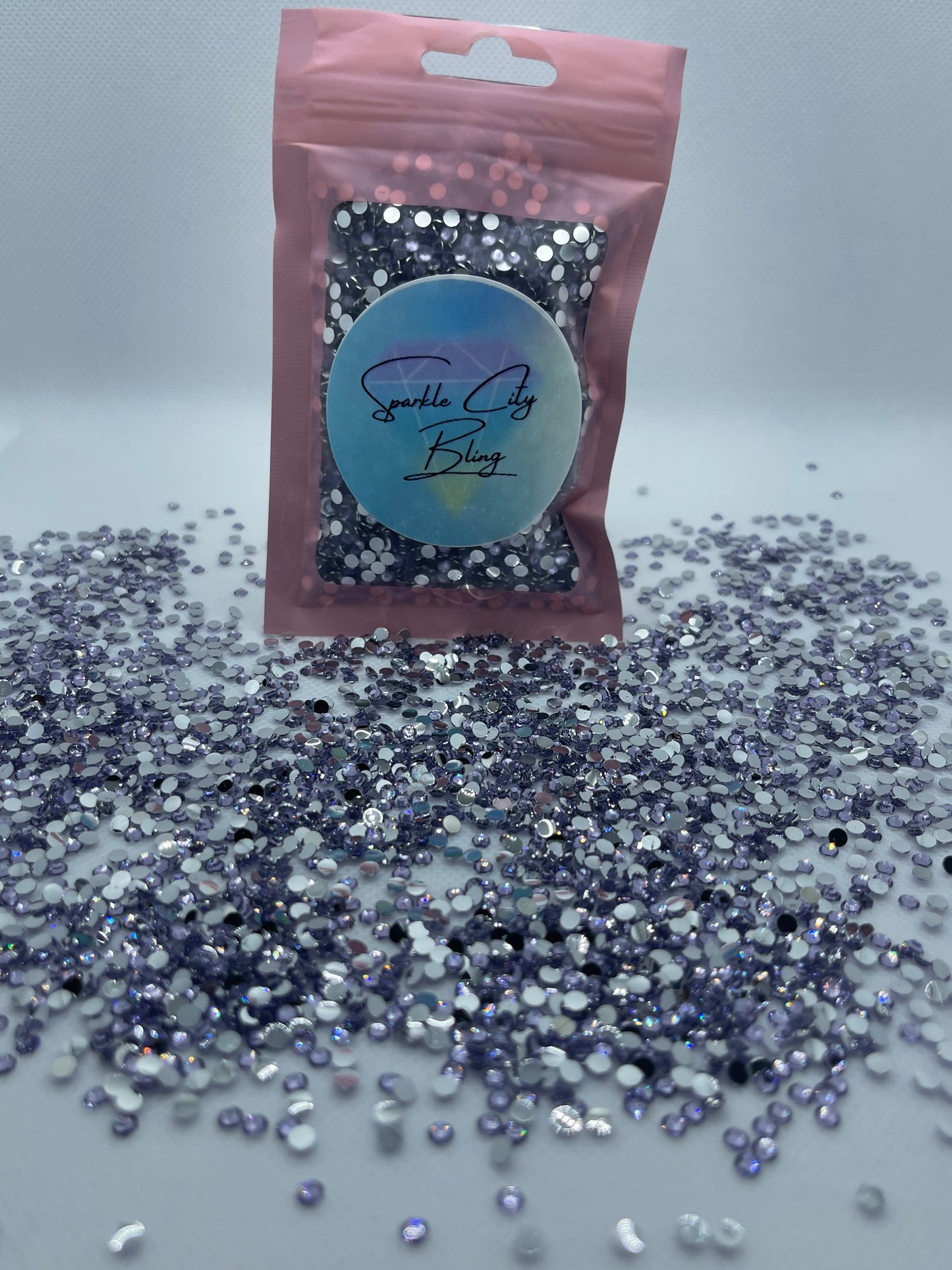 Light Amethyst Resin Rhinestones