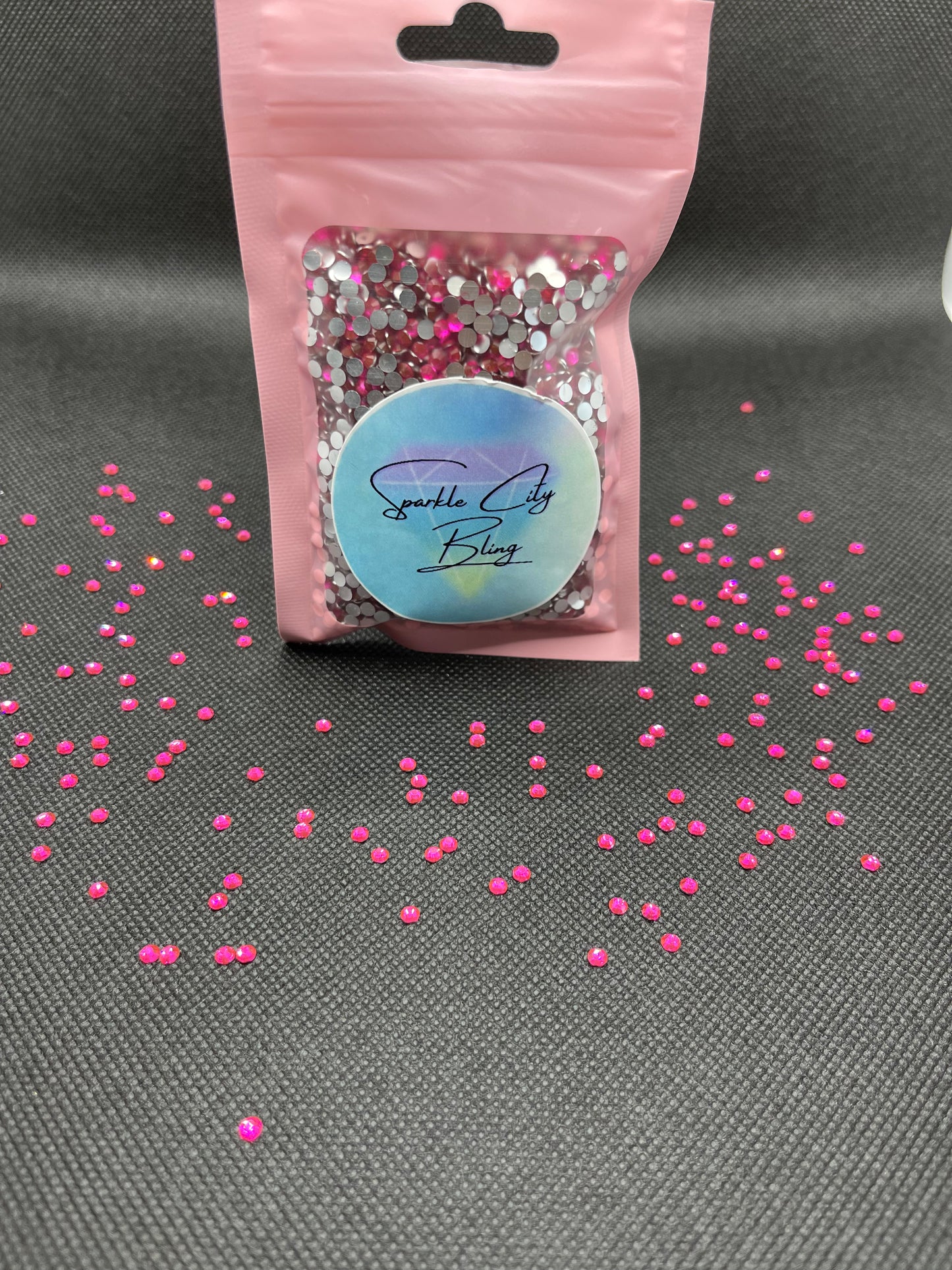 Pink Resin Rhinestones