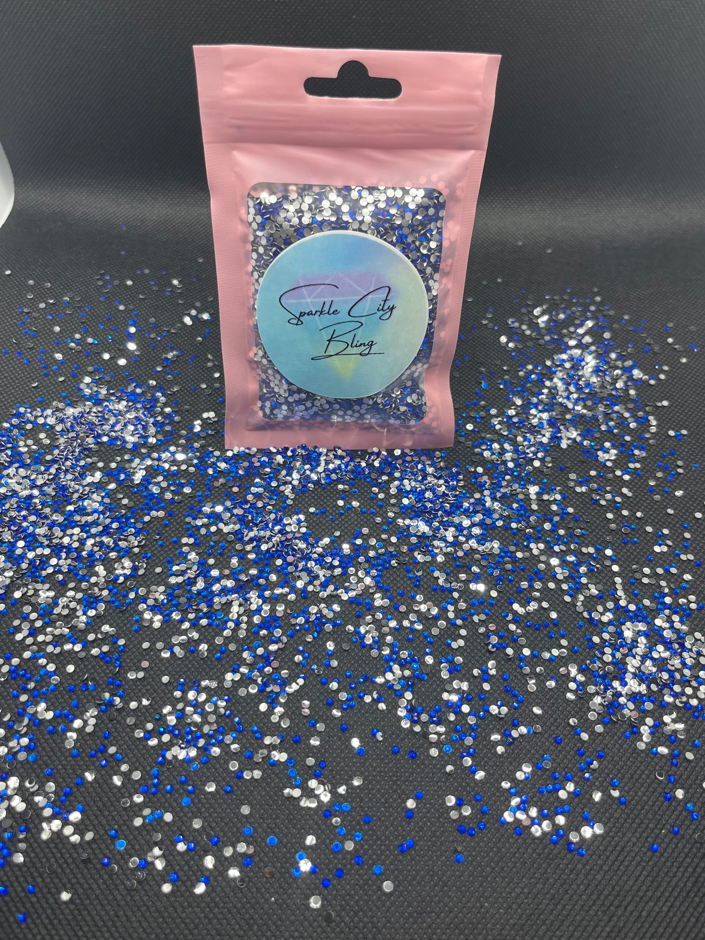 Sapphire Resin Rhinestones