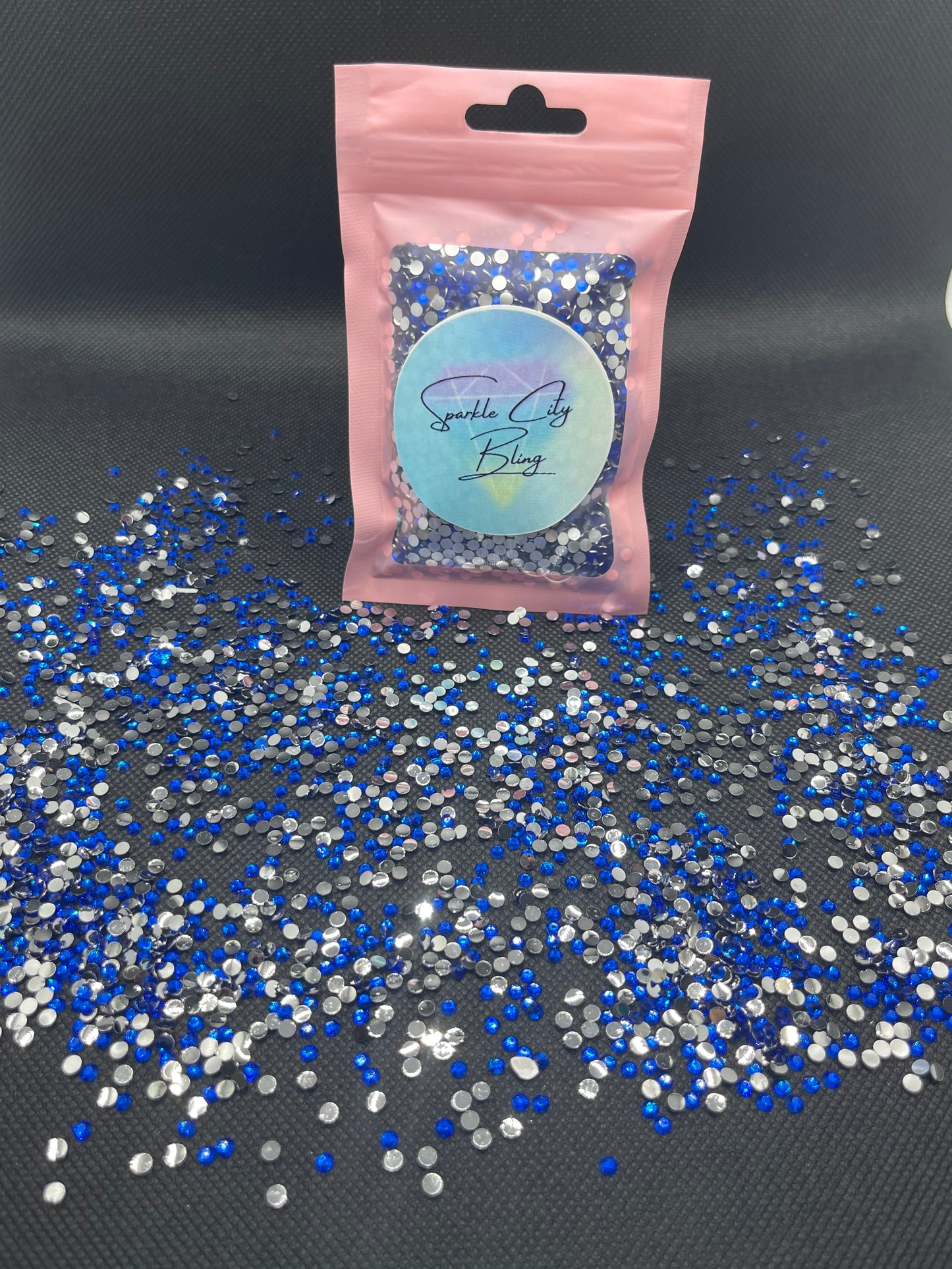 Sapphire Resin Rhinestones