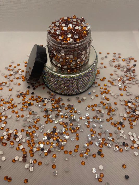 Orange Resin Rhinestones