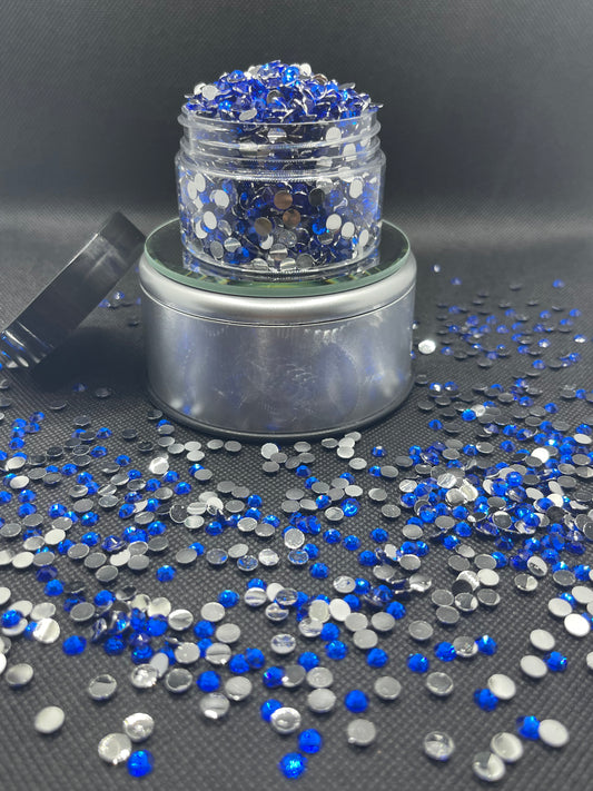 Sapphire Resin Rhinestones