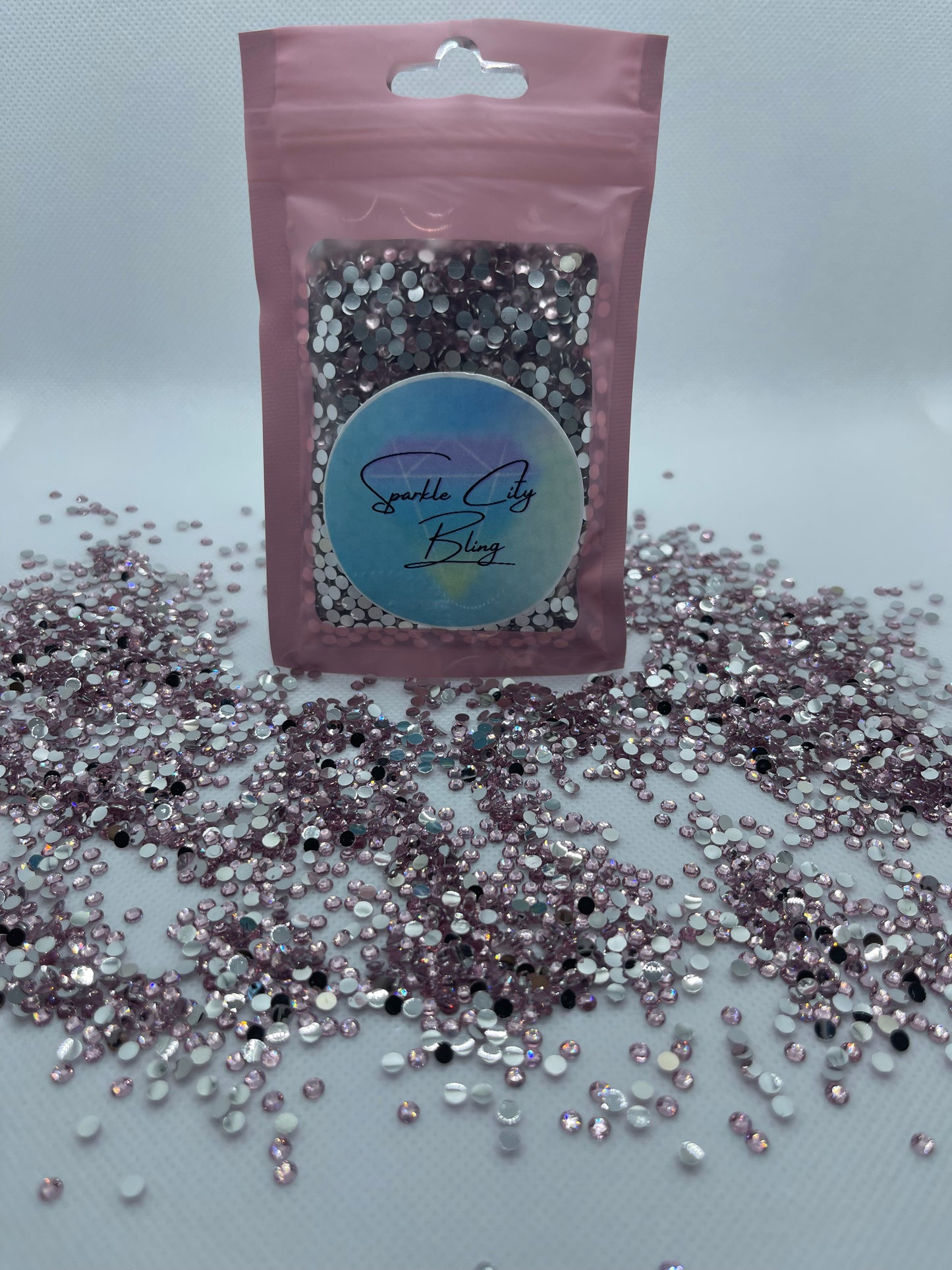 Light Pink Resin Rhinestones