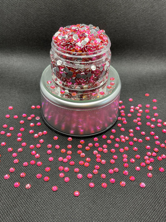 Pink Resin Rhinestones