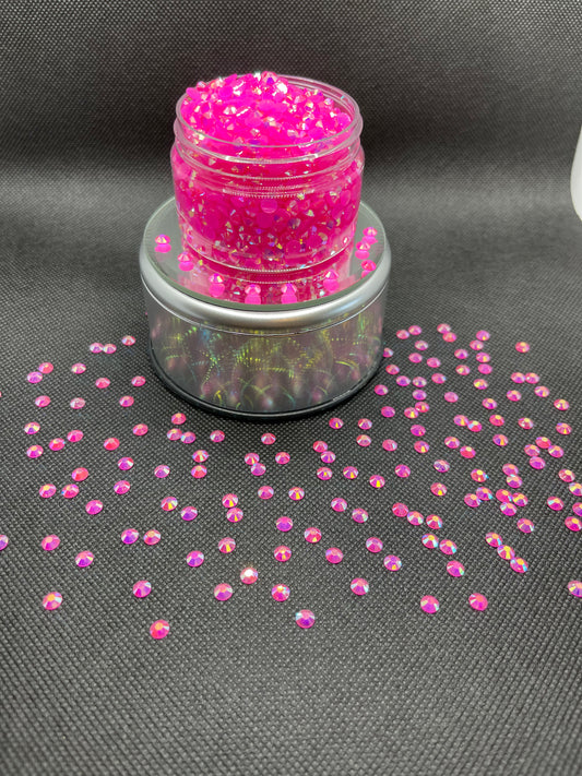 Pink AB Jelly Rhinestones 5mm (SS20)