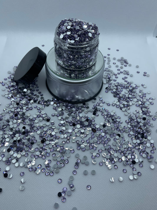 Light Amethyst Resin Rhinestones