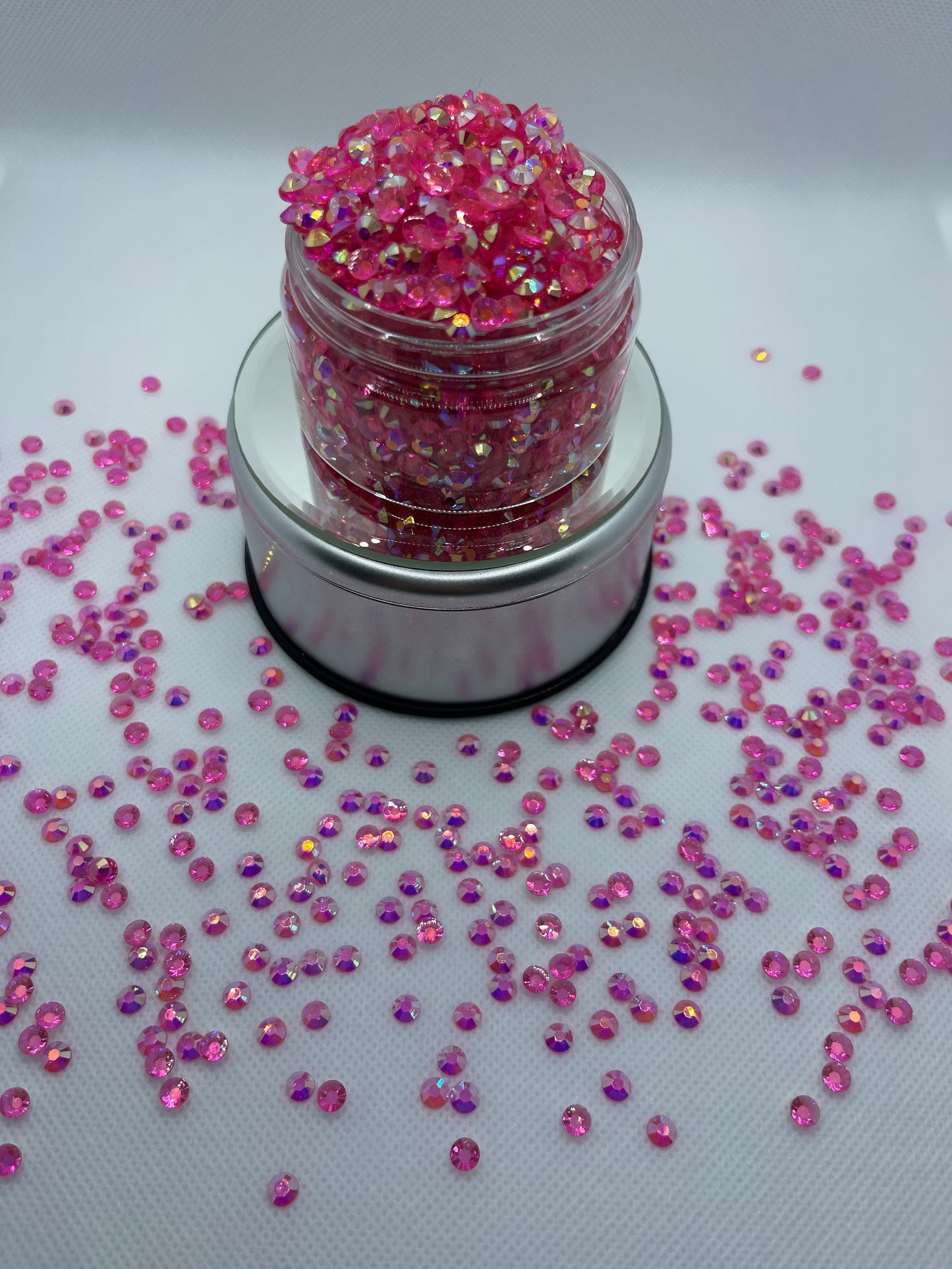 Pink AB Transparent Rhinestones 5mm (SS20)