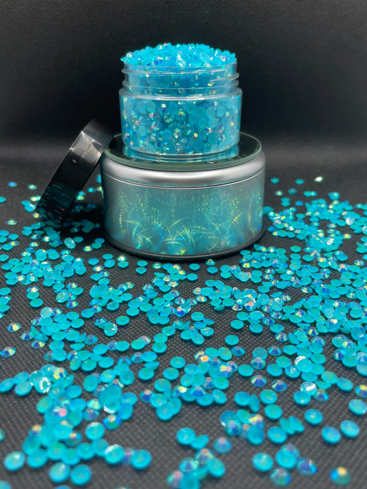 Peacock Blue AB Jelly Rhinestones 5mm (SS20)